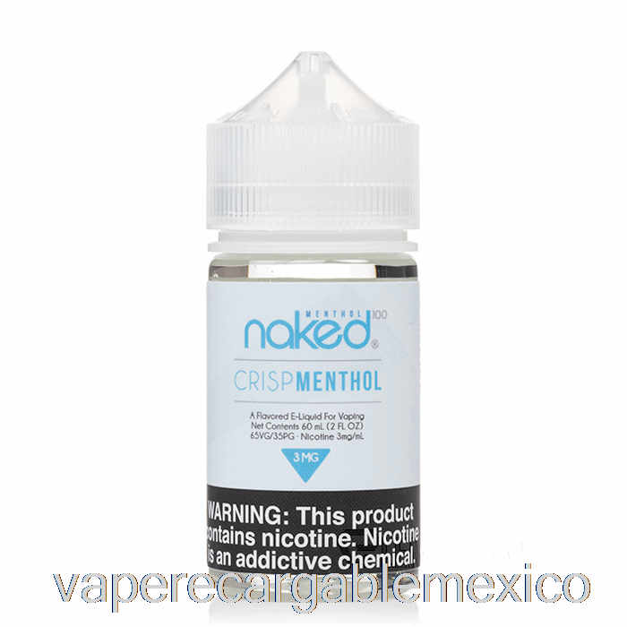 Vape Recargable Mentol Crujiente - Desnudo 100 Mentol - 60ml 0mg